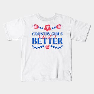 Country Girls Do It Better Kids T-Shirt